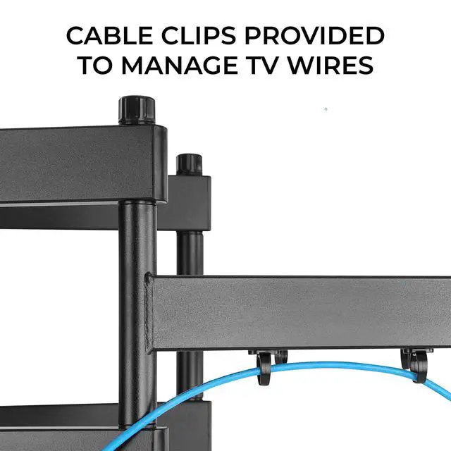 Alt view image 7 of 7 - Heavy Duty Full Motion TV Wall Mount for 60-100" TVs, | 176lb Capacity, 15° Tilt, 45° Swivel, 24" Extension, Max VESA 900x600mm, Flat or Curved, Wood or Concrete, Hardware Included