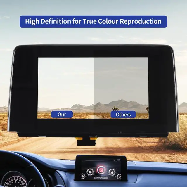 Alt view image 6 of 7 - 7" Touch Screen Digitizer Replacement for Mazda CX-9 CX9 Sport Grand Touring GS GT Radio Screen 2016 2017 2018 2019, Touchscreen fit TK48-611J0 TK48-611J0B TK48-611J0A OEM Navigation System