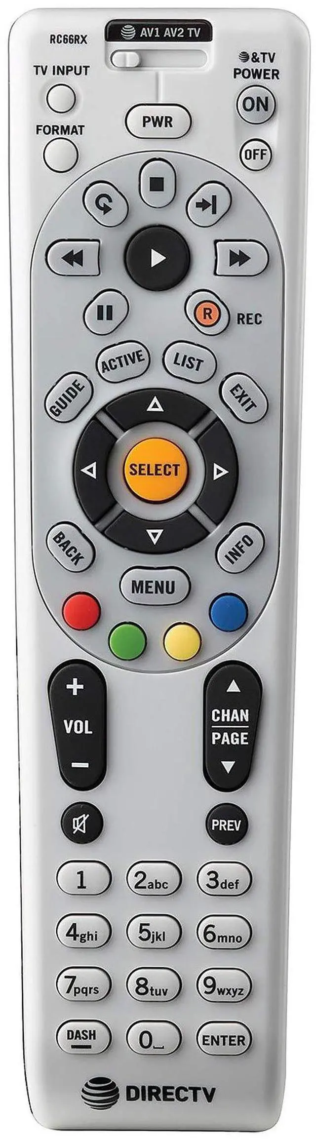 Alt view image 3 of 5 - 2 Pack - DIRECTV RC66RX IR/RF Remote Control