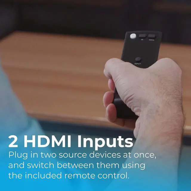 Alt view image 3 of 6 - Aries Home+ Wireless HDMI 2X Input Transmitter & Receiver for Streaming HD 1080p 3D Video and Digital Audio from Cable Box, Satellite, Bluray, DVD, PS4, PS3, Laptops, PC (NAVS502)