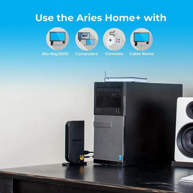 Alt view image 4 of 6 - Aries Home+ Wireless HDMI 2X Input Transmitter & Receiver for Streaming HD 1080p 3D Video and Digital Audio from Cable Box, Satellite, Bluray, DVD, PS4, PS3, Laptops, PC (NAVS502)