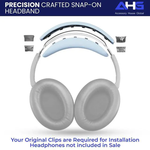 Alt view image 5 of 7 - Replacement QC Ear Pad/Headband Pad Cushion. Compatible with Bose QuietComfort (2023) QC45 QCSE QC35 II Wireless Noise Cancelling Headphones (Moonstone Blue) Easy DIY Fit
