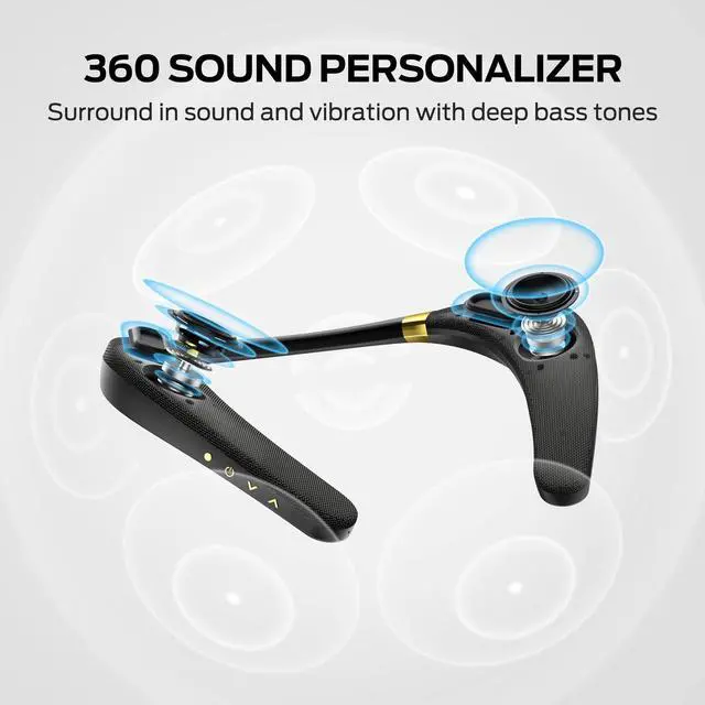 Alt view image 2 of 7 - Boomerang Neck Speaker Bluetooth Wireless