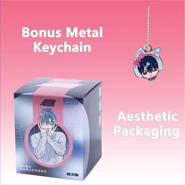 Alt view image 2 of 6 - Alien Stage Silicone Headphone Case Multi-Purpose Pouch (Ivan) | Official, Anime, ALNST, Merch, Coin Purse, with Bonus Keychain