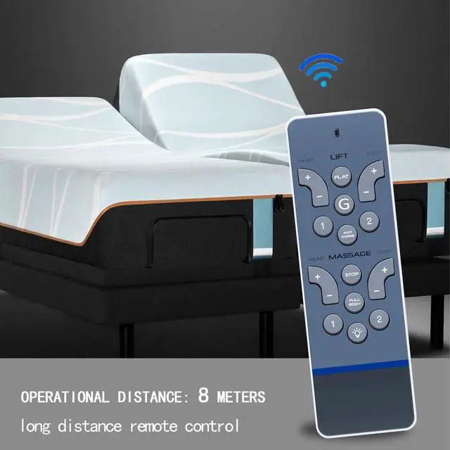 Alt view image 7 of 7 - Replacement Remote Control for Reverie 5i, 5D, 7S, R400, or 4M and 4M Low Pro ERC108 or RC-WM-103, 107, and 108 Adjustable Bed (Old Remote Must Match Picture on Right, New Version Shown Left)