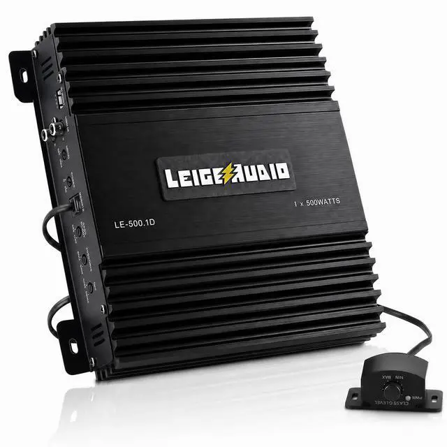Main image of 500 Watts MonoBlock Amplifier, Class D, 1 Ohm Stable Subwoofer Amplifiers for Car Audio Speakers