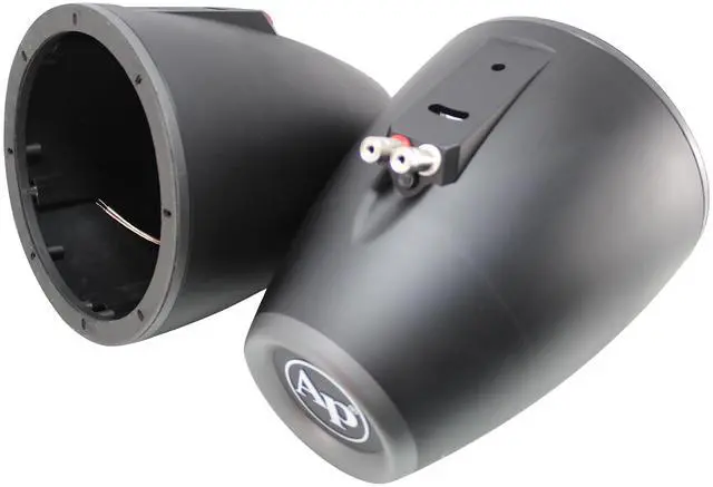 Main image of APMP-800ETW 8-Inch Compact Multi Purpose Directional Stereo Speaker Enclosure for Car Audio, Marine, UTV, and ATV Sound System, Black (Pair)
