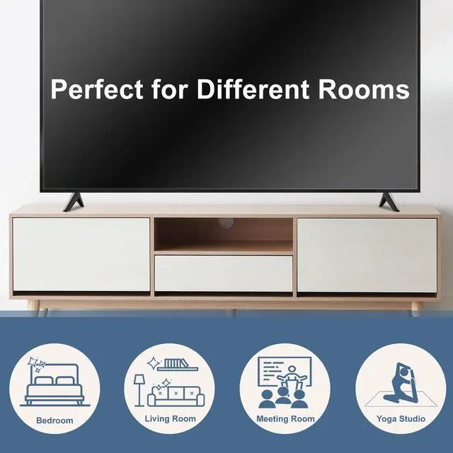 Alt view image 7 of 7 - TV Stand for Insignia TV Legs Replacement, Not Universal, Easy to Install, for Insignia TV Stand Legs, Please Check Compatibility in Description and Images