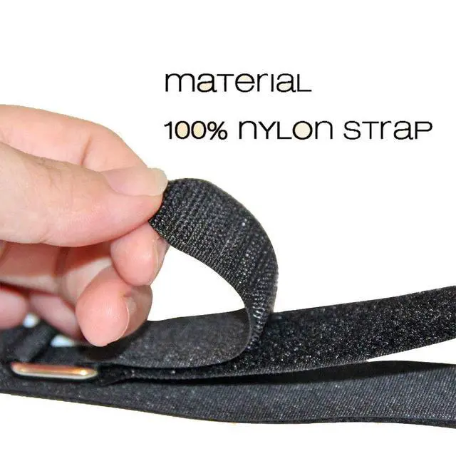 Alt view image 3 of 6 - 10 Pack 50 Inch Heavy Duty Adjustable Velcro Straps,Tie Down Straps | Reusable Long Hook and Loop Cinch for Multi-Purpose Securing, Luggage, Bike, Outdoor & Cable Management