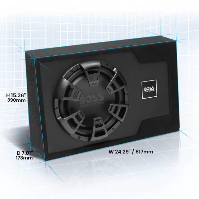 Alt view image 5 of 6 - B12ES 12 Inch Car Subwoofer, 1200 Watts, Built-in Amp