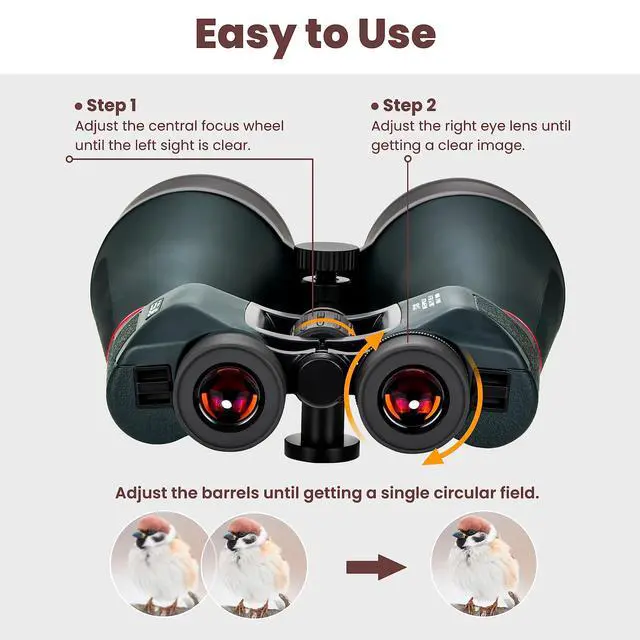 Alt view image 5 of 7 - Astronomy Binoculars - 20x80 for Adults, Outdoor Waterproof Binoculars for Bird Watching, Travel and Stargazing with Tripod Adapter and Carrying Bag