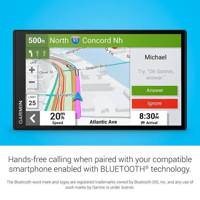 Alt view image 4 of 5 - Garmin DriveSmart 86, 8-inch Car GPS Navigator with Bright, Crisp High-resolution Maps and Garmin Voice Assist