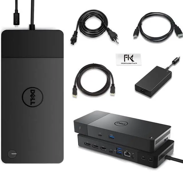 Main image of WD22TB4 Dell Docking Station, Performance Dock WD22TB4, 180W Adapter + 130W Power Delivery, Support Dual/Triple Monitor & 4K Displays, with Fkafusion Tech HDMI and DP Cable, New