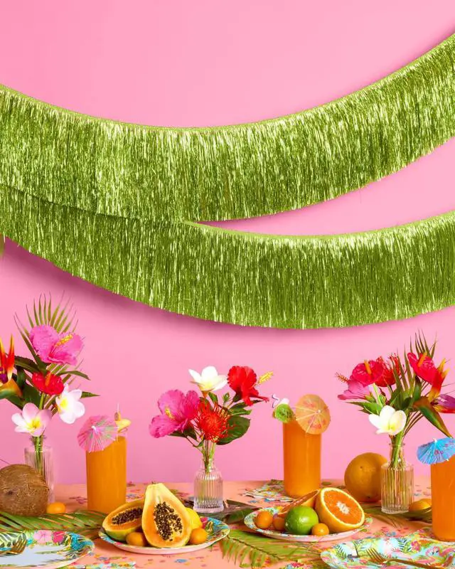 Alt view image 4 of 7 - Lime Green Fringe Banner - 4 ft. | Margarita Bachelorette Gift | Party Decorations, Party Supplies, Birthday Photo Booth, Bach Decor, Bridal Shower Backdrop