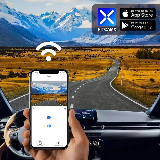 Alt view image 5 of 7 - Front 4K+Rear 1080P Dash Cam Adapts for Toyota GR Supra 2020-2026 (HD2-4031), Integrated OEM Look, 2 Way HD Video, WiFi & APP, Loop Recording, Collision Detection, Easy to Set, 128GB Card