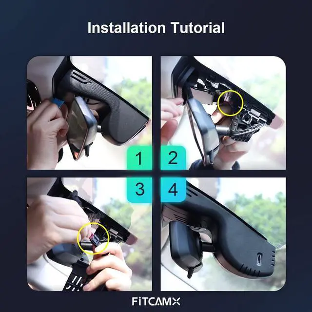 Alt view image 6 of 7 - Front 4K+Rear 1080P Dash Cam Adapts for Toyota GR Supra 2020-2026 (HD2-4031), Integrated OEM Look, 2 Way HD Video, WiFi & APP, Loop Recording, Collision Detection, Easy to Set, 128GB Card