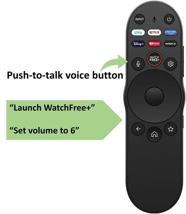 Alt view image 3 of 4 - XRT270 Voice Remote for Vizio 4K/ FHD/Quantum/Quantum Pro/P-Series TVs