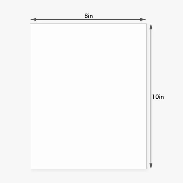 Alt view image 2 of 7 - 100 Pack Backing Boards, 8x10 Uncut White Mat Boards | Acid-Free Backerboards for Art Prints, Ideal for Photos, Pictures, Prints, and Frames
