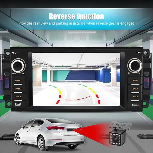 Alt view image 7 of 7 - Car Radio Stereo for Dodge RAM 1500 2500 3500 2009-2012 Wireless CarPlay | for Dodge RAM 1500 2500 3500 2009 2010 2011 2012 with Wireless CarPlay/Android Auto/GPS/HD Backup Camera