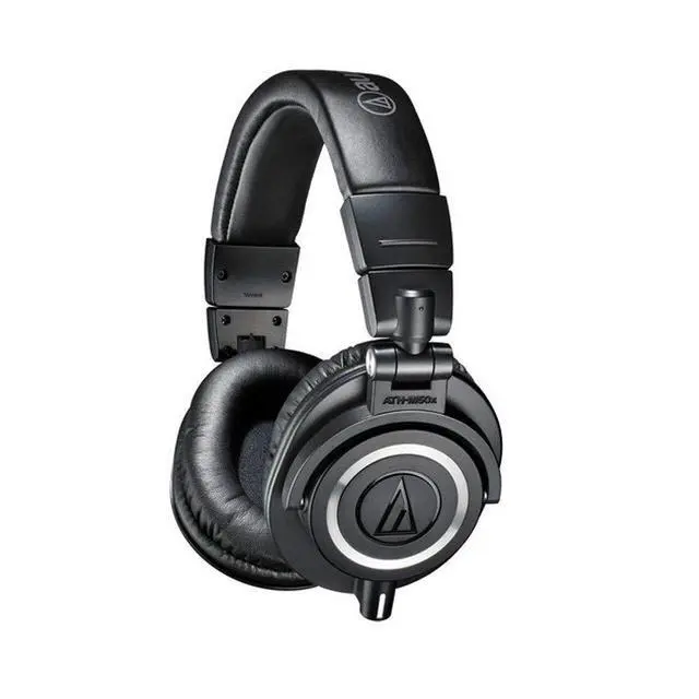 Alt view image 2 of 6 - ATH-M50x Professional Monitor Headphones + Slappa Full Sized HardBody PRO Headphone Case (SL-HP-07)