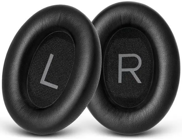Main image of Replacement Ear Pads for Bose QC45 & QC SE Headphones, Black | Earpads Ear Cushions for Bose QuietComfort 45 & Quiet Comfort SE, Softer Protein Leather, Noise Isolation Memory Foam