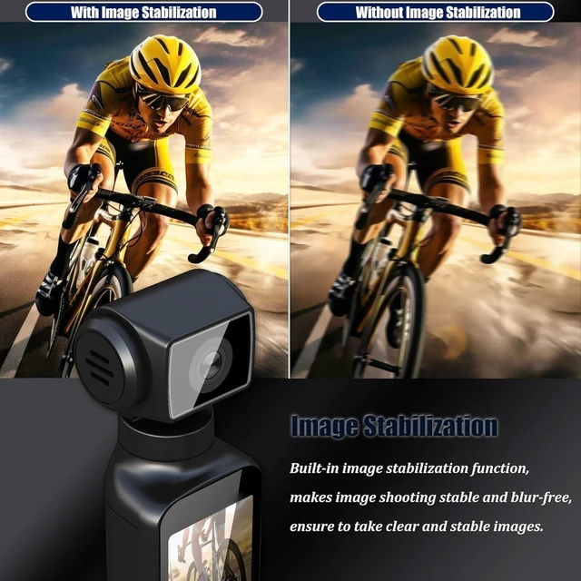 Alt view image 7 of 7 - 4K Pocket Body Camera with Audio & Video Recording, EIS Stabilization | 270° Rotating Len, Handheld POV Cameras with External Microphone, Vlogging Camera for Travel, Meeting, Daily Use(32GB)