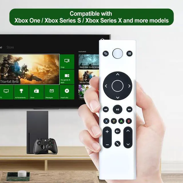 Alt view image 2 of 7 - Replacement Remote Control for Xbox Gaming Media, One, Series X|S - No Setup Required (White Color)