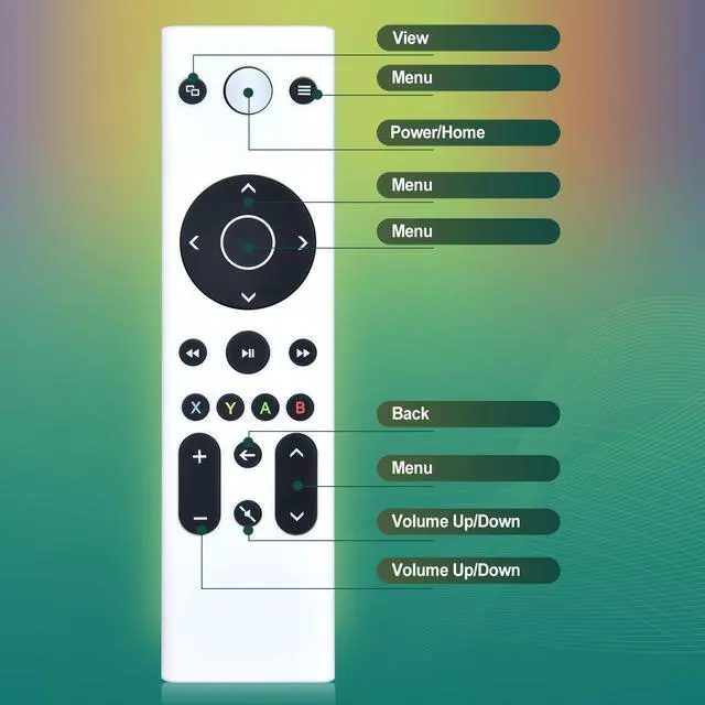 Alt view image 6 of 7 - Replacement Remote Control for Xbox Gaming Media, One, Series X|S - No Setup Required (White Color)
