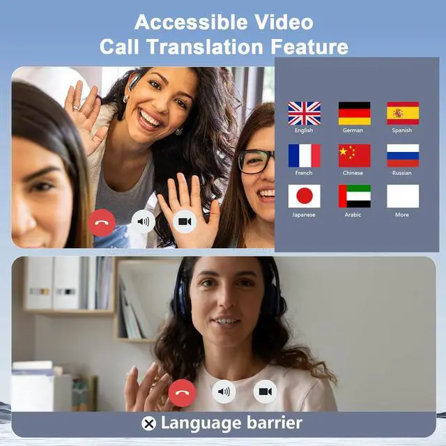 Alt view image 5 of 7 - AI Translation Earbuds Real Time, Translator Headphones 164 Languages & Accents, Audifonos Traductores Inglés Español, Bluetooth5.4Device for Travel Business Learning Compatible with iOS and Android