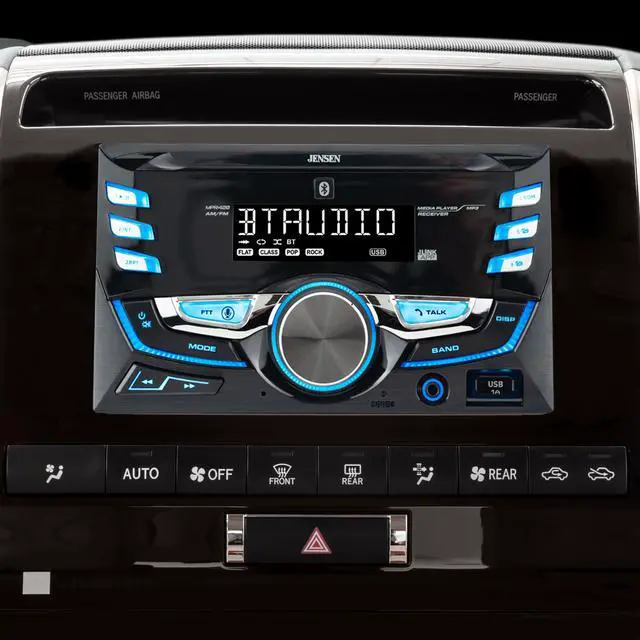 Alt view image 6 of 7 - MPR420 Double DIN Bluetooth Car Stereo, AM/FM Radio, USB Playback | Bluetooth hands-free calling and streaming, push-to-talk assistant, USB playback and charging