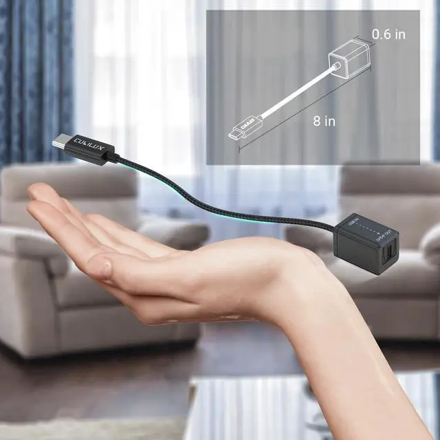 Alt view image 7 of 7 - USB C to SPDIF Transmitter, Unidirectional Type C to Optical Audio Output Adapter with 192KHz/24bit DAC for MacBook Pro/Air, Laptop, Computer