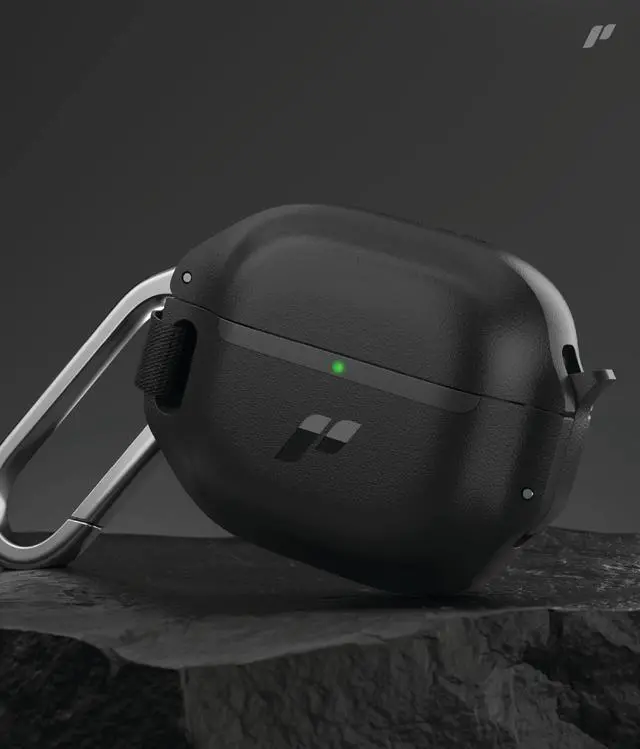 Alt view image 7 of 7 - for AirPods 4 Case with Lock - Tough AirPods 4th Generation Case Cover with Carabiner, Rugged Protection and Hard Protective Shell (Black, AirPods 4th Gen)