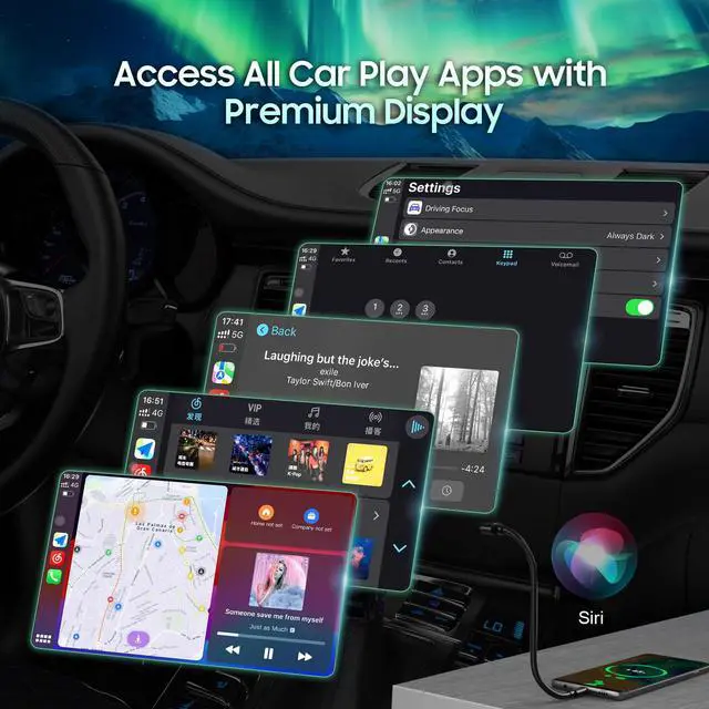 Alt view image 6 of 7 - Car Stereo Compatible with Hyundai Elantra 2012-2013 9inch Radio | Wireless CarPlay,Android Auto,GPS NAV,Touchscreen,Plug-and-Play,Bluetooth,Backup Camera,WiFi,SWC,DSP,IPS,Android 13,2+32G