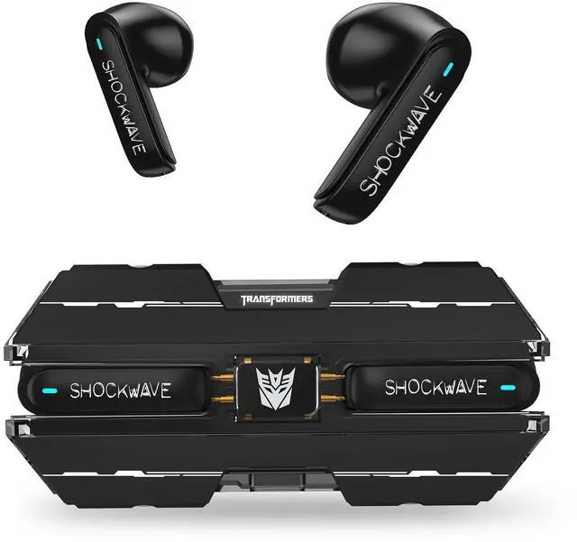 Main image of Megatron Official Bluetooth 5.4 Headphones, Wireless Earbuds with ENC Noise Cancelling Mic | Durable Alloy Earbud Case | Immersive Soundfor Gaming & Commute | Black