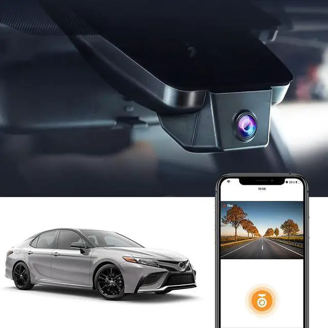Main image of 4K Dash Cam Suitable for Toyota Camry 2021 2022 2023 2024 LE L XLE TRD XSE SE Hybrid (Gen8/XV70), OEM Look, 2160P UHD Video WiFi & APP, Loop Recording, G-Sensor, Easy to Use, 64GB Card
