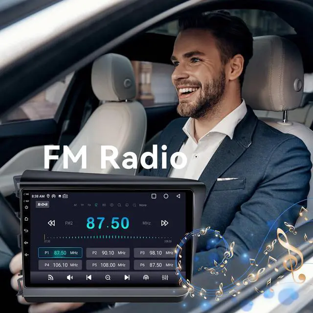 Alt view image 5 of 7 - Android 13 Car Radio Compatible with Honda Civic 2012-2015 | 9 Inch Car Radio Head Unit Touch Screen, Wireless CarPlay, Android Auto, WiFi, Backup Camera