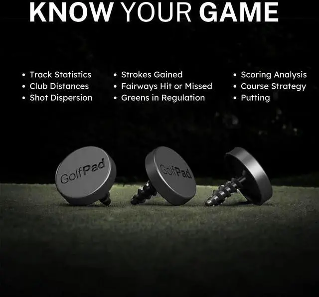 Alt view image 4 of 7 - Real-Time Golf Tracking and Game Analysis System | Automatic Shot Tracking, No Charging Required, Works with iPhone and Android, Full Game Statistics, NFC Tag Technology