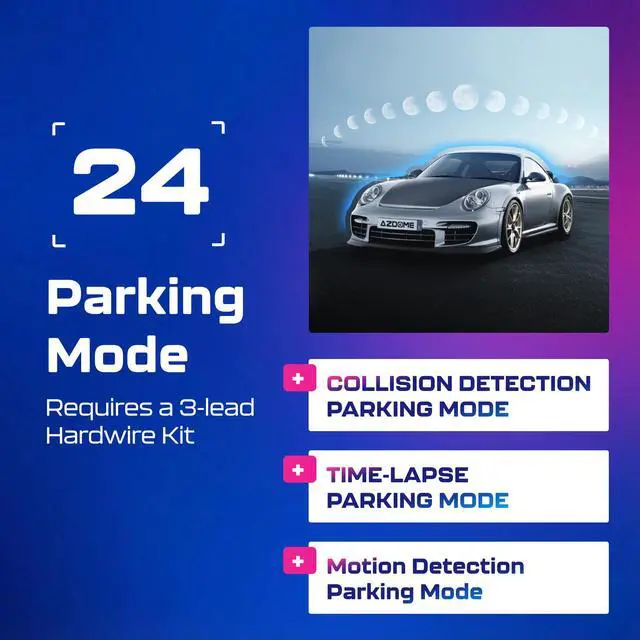 Alt view image 7 of 7 - GS63H Pro 2CH Dash Cam 4K with Super Night Vision & ADAS 24H Parking Mode - 4K Dual Dash Cam - Built-in WiFi - GPS Tracking - Collision Detection - Multiple Parking Modes