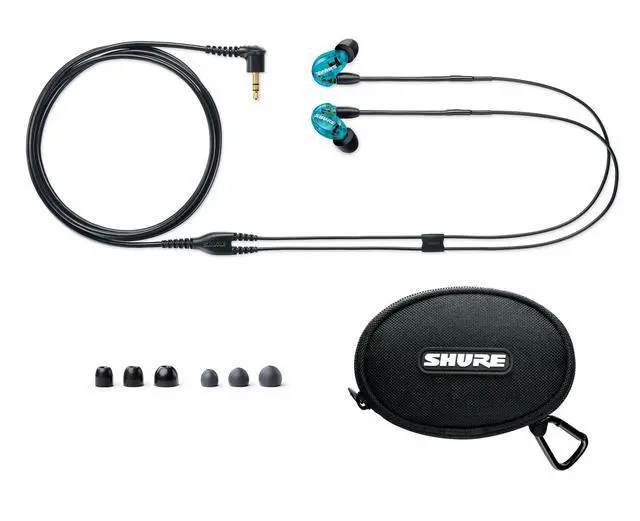 Alt view image 3 of 6 - SE215SPE Sound Isolating Wired Earphones - Blue | Special-edition in-ear monitors with extended bass, single dynamic driver and a secure sound-isolating fit
