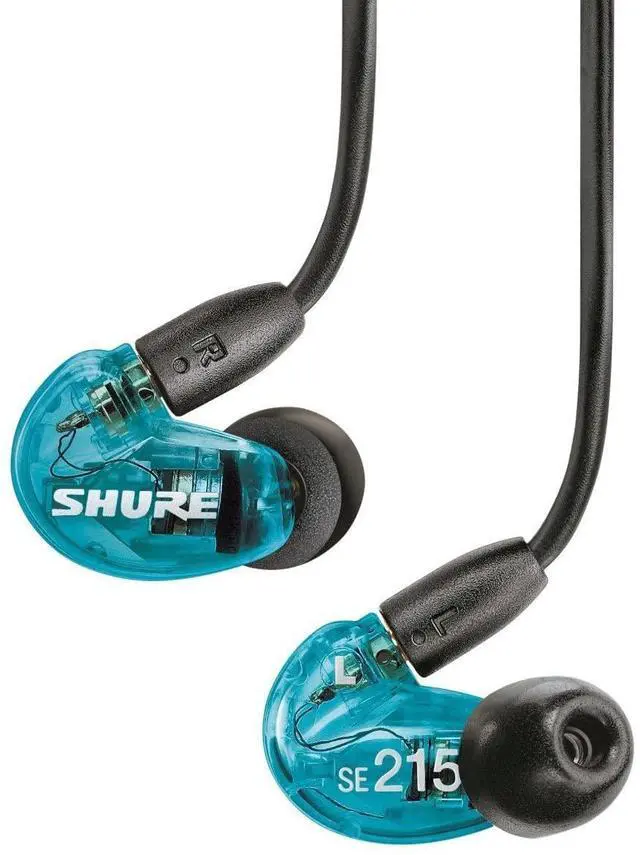 Alt view image 4 of 6 - SE215SPE Sound Isolating Wired Earphones - Blue | Special-edition in-ear monitors with extended bass, single dynamic driver and a secure sound-isolating fit