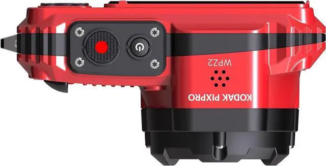 Alt view image 7 of 7 - PIXPRO WPZ2 Rugged Waterproof Shockproof Digital Camera 16MP 4X Optical Zoom 1080P Full HD Video, 2.7" LCD (Red) Bundle with Camera Case, SanDisk 32GB microSDHC Card (4 Items)