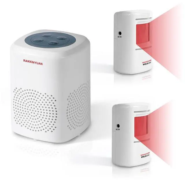 Main image of Dog Barking Alarm Motion Detector Outdoor Pir Human Body Motion Sensor Alarm Electronic Deterrent Motion Activated Home Security (2 Detectors+ 1 Receiver)