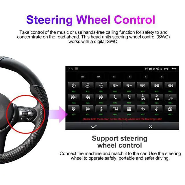 Alt view image 7 of 7 - Android Stereo for Honda Vezel HR-V HRV 2013-2022, 9" Wireless Wired Car-Play Android Auto GPS Navigation IPS Touch Screen Blue-Tooth FM RDS Head Unit, 2GB RAM 64GB ROM