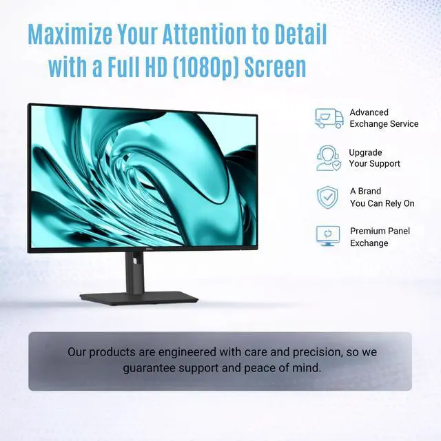 Alt view image 6 of 7 - Dell Pro P P2426H 24" FHD 120Hz Business Monitor, USB-C, HDMI, DisplayPort | Anti-Glare 24" (1920×1080) Monitor, Adaptive-Sync, VESA Mount, Dual Front USB-C, Eye Comfort Tech, Slim Bezels, Easy Setup