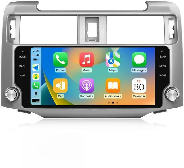Main image of Android Radio for Toyota 4Runner 2010-2023 10.33-inch Touchscreen | Android 4Runner Radio Head Unit, Wireless CarPlay & Android Auto, DSP, GPS Navigation, Bluetooth, WiFi, FM AM, Silver