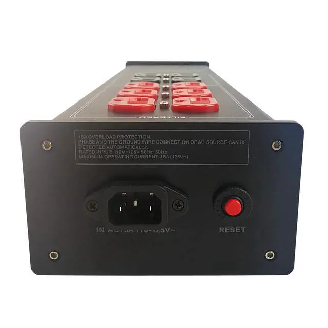 Alt view image 4 of 7 - AC Power Filter Power Conditioner - AC Power Purifier with Surge Protector, Black