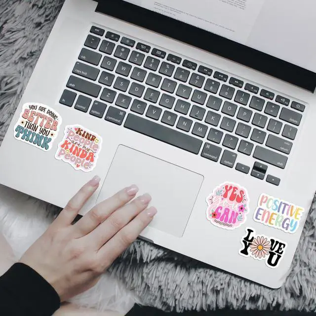 Alt view image 5 of 7 - 300PCS Motivational & Affirmation Stickers by Holographic Pack for Vision Board, Inspirational Decals for Water Bottles, Laptops, Planners, Journals, Scrapbooks & Teachers