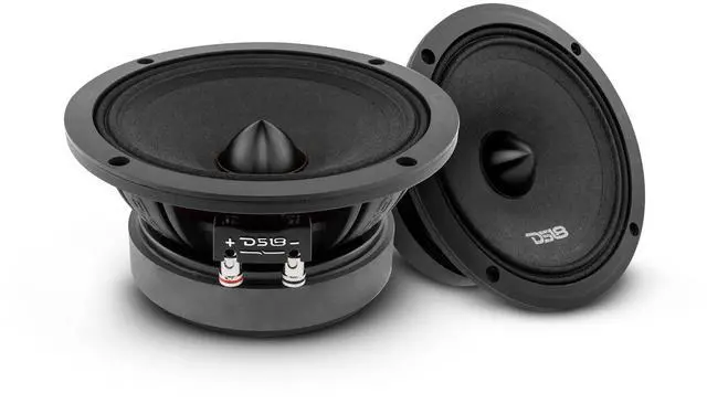 Main image of PRO-ZXI6.4BM 6.5" Pro Audio Midrange Loudspeaker with Bullet - 600W Max 300W RMS 4 Ohms - Premium Quality Audio Door Speakers for Car or Truck Stereo Sound System - 2 Speakers
