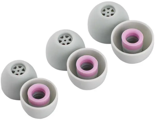 Main image of Kiwi Ears Flex Anti-Earwax IEM Ear Tips, 3 Pairs, S/M/L Size | Silicone Ear Plugs, Replacement HiFi Wired Earbud Eartips for KZ ZS10 Pro 2 SuperMix 4 Hype4 Astral Cadenza Belle, Grey