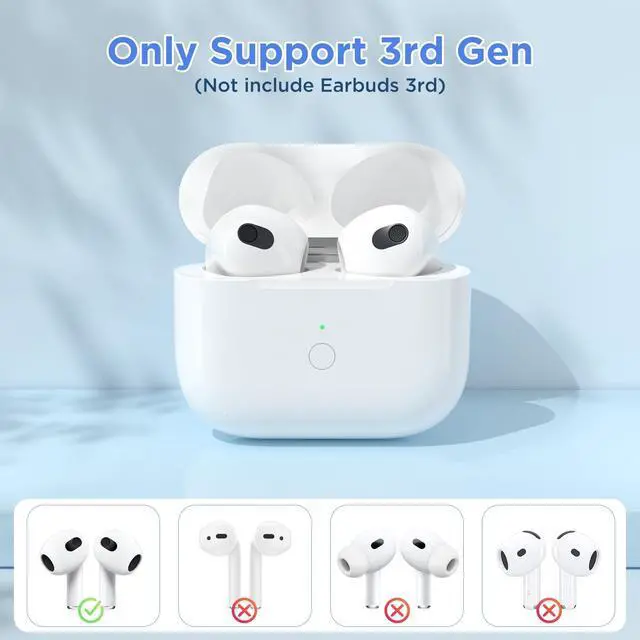 Alt view image 3 of 7 - Replacement Charging Case for AirPods 3rd Gen (Not Pro 3), No Earbuds (L-Port)
